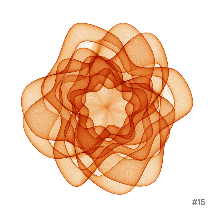 Flowers #15 - Unique Signed Print (50x50 cm)